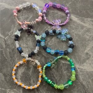 Colorful Beaded Bracelets Set